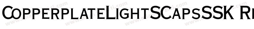 CopperplateLightSCapsSSK Regular字体转换